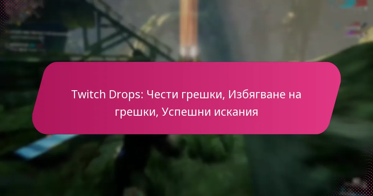 Twitch Drops: Чести грешки, Избягване на грешки, Успешни искания